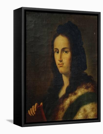 Portrait of Painter Raphael-Lattanzio Querena-Framed Stretched Canvas