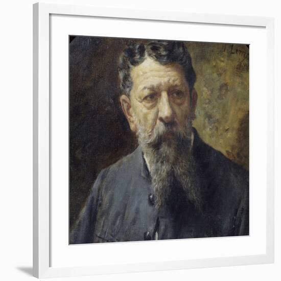 Portrait of Painter Scomparini-Antonio Lonza-Framed Giclee Print