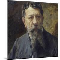 Portrait of Painter Scomparini-Antonio Lonza-Mounted Giclee Print