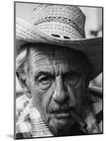 Portrait of Painter Thomas Hart Benton with a Cigar in His Mouth-Alfred Eisenstaedt-Mounted Premium Photographic Print