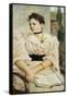 Portrait of Paola Bandini, 1893-Silvestro Lega-Framed Stretched Canvas