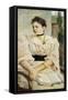 Portrait of Paola Bandini, 1893-Silvestro Lega-Framed Stretched Canvas