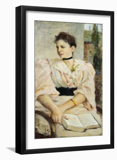 Portrait of Paola Bandini, 1893-Silvestro Lega-Framed Giclee Print