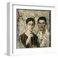 Portrait of Paquius Proculus and His Wife-null-Framed Art Print