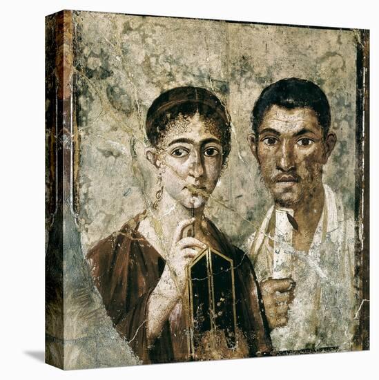 Portrait of Paquius Proculus and His Wife-null-Stretched Canvas