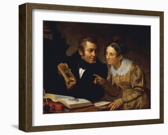 Portrait of Parents, 1832-Pietro Fabris-Framed Giclee Print