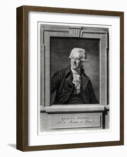 Portrait of Pascal Paoli-Martin Drolling-Framed Giclee Print