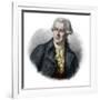 Portrait of Pascal (Pasquale) Paoli (1725-1807) Corsican patriot and leader-French School-Framed Giclee Print