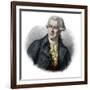 Portrait of Pascal (Pasquale) Paoli (1725-1807) Corsican patriot and leader-French School-Framed Giclee Print