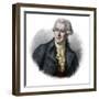 Portrait of Pascal (Pasquale) Paoli (1725-1807) Corsican patriot and leader-French School-Framed Giclee Print