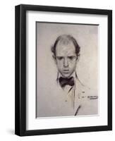 Portrait of Pau Casals-Ramon Casas i Carbo-Framed Art Print