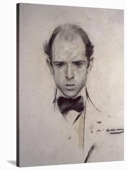 Portrait of Pau Casals-Ramon Casas i Carbo-Stretched Canvas