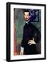 Portrait of Paul Alexander's before a Green Background-Amedeo Modigliani-Framed Art Print