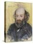 Portrait of Paul Cezanne (1839-1906) Par Pierre Auguste Renoir (1841-1919), 1880 - Pastel on Paper,-Paul Cezanne-Stretched Canvas