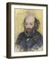 Portrait of Paul Cezanne (1839-1906) Par Pierre Auguste Renoir (1841-1919), 1880 - Pastel on Paper,-Paul Cezanne-Framed Giclee Print