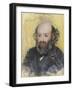 Portrait of Paul Cezanne (1839-1906) Par Pierre Auguste Renoir (1841-1919), 1880 - Pastel on Paper,-Paul Cezanne-Framed Giclee Print