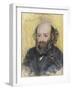 Portrait of Paul Cezanne (1839-1906) Par Pierre Auguste Renoir (1841-1919), 1880 - Pastel on Paper,-Paul Cezanne-Framed Giclee Print