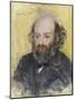 Portrait of Paul Cezanne (1839-1906) Par Pierre Auguste Renoir (1841-1919), 1880 - Pastel on Paper,-Paul Cezanne-Mounted Giclee Print