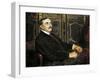 Portrait of Paul Claudel, 1919-Jacques-emile Blanche-Framed Giclee Print