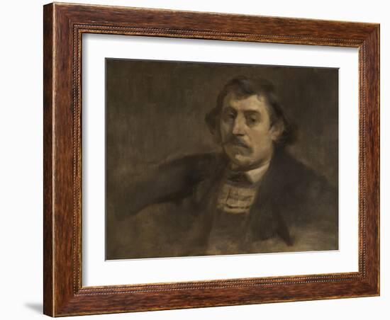 Portrait of Paul Gauguin, 1891-Eugene Carriere-Framed Giclee Print