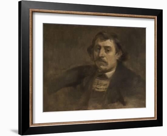 Portrait of Paul Gauguin, 1891-Eugene Carriere-Framed Giclee Print