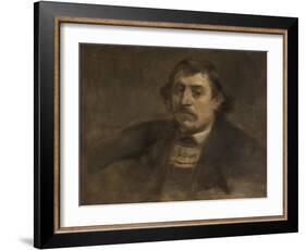 Portrait of Paul Gauguin, 1891-Eugene Carriere-Framed Giclee Print