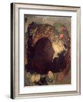 Portrait of Paul Gauguin, Painted after His Death, circa 1903-05-Odilon Redon-Framed Giclee Print