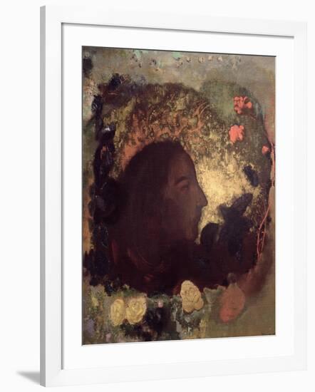 Portrait of Paul Gauguin, Painted after His Death, circa 1903-05-Odilon Redon-Framed Giclee Print