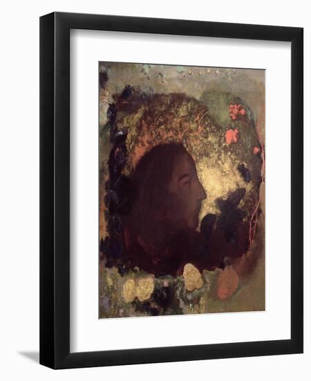 Portrait of Paul Gauguin, Painted after His Death, circa 1903-05-Odilon Redon-Framed Giclee Print