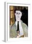 Portrait of Paul Guillaume (1891-193), 1915-Amedeo Modigliani-Framed Giclee Print