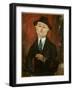 Portrait of Paul Guillaume, 1915 (Oil on Canvas)-Amedeo Modigliani-Framed Giclee Print