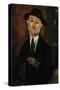 Portrait of Paul Guillaume-Amedeo Modigliani-Stretched Canvas