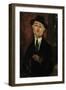 Portrait of Paul Guillaume-Amedeo Modigliani-Framed Giclee Print