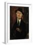 Portrait of Paul Guillaume-Amedeo Modigliani-Framed Giclee Print