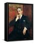 Portrait of Paul Valery, 1923-Jacques-emile Blanche-Framed Stretched Canvas