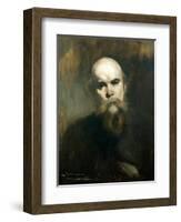 Portrait of Paul Verlaine (1844-96) 1890-Eugene Carriere-Framed Giclee Print