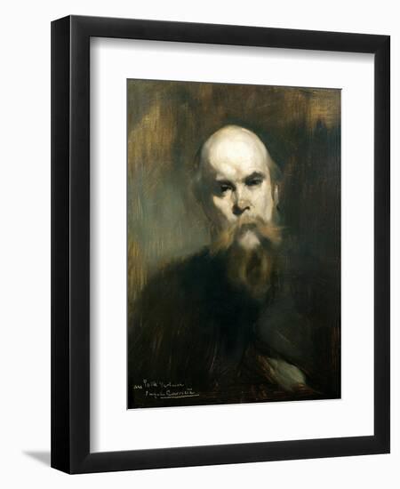 Portrait of Paul Verlaine (1844-96) 1890-Eugene Carriere-Framed Giclee Print