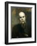 Portrait of Paul Verlaine (1844-96) 1890-Eugene Carriere-Framed Giclee Print