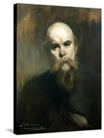 Portrait of Paul Verlaine (1844-96) 1890-Eugene Carriere-Stretched Canvas