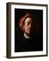 Portrait of Paul Verlaine as a Troubadour, 1868 (Oil on Canvas)-Jean Frederic Bazille-Framed Giclee Print