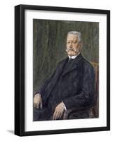 Portrait of Paul Von Hindenburg-Max Liebermann-Framed Giclee Print