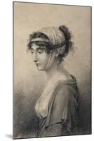 Portrait of Pauline Bonaparte, Princess Borghese-Jean Baptiste Joseph Wicar-Mounted Giclee Print