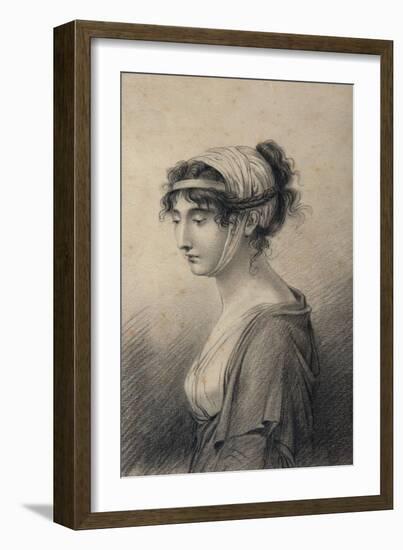 Portrait of Pauline Bonaparte, Princess Borghese-Jean Baptiste Joseph Wicar-Framed Giclee Print