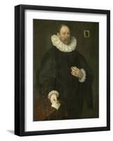 Portrait of Paulus Cornelisz Van Beresteyn, Burgomaster of Delft-Jacob Willemsz Delff I-Framed Art Print
