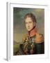 Portrait of Pavel A. Stroganov, before 1825-George Dawe-Framed Giclee Print