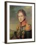 Portrait of Pavel A. Stroganov, before 1825-George Dawe-Framed Giclee Print