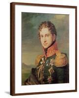 Portrait of Pavel A. Stroganov, before 1825-George Dawe-Framed Giclee Print