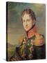 Portrait of Pavel A. Stroganov, before 1825-George Dawe-Stretched Canvas