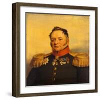 Portrait of Pavel Alexeyevich Tuchkov (1776-185), before 1825-George Dawe-Framed Giclee Print