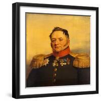 Portrait of Pavel Alexeyevich Tuchkov (1776-185), before 1825-George Dawe-Framed Giclee Print